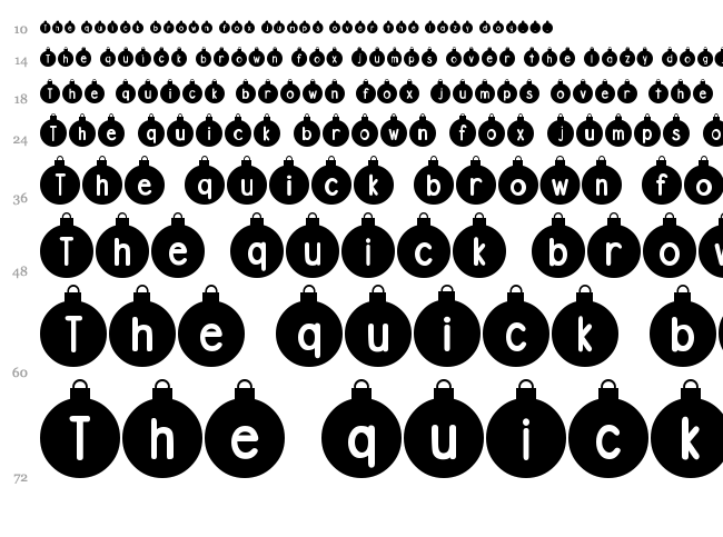 DJB Ornamental font waterfall